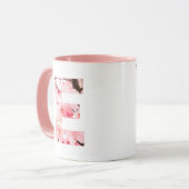 Floral E Initial Mug | Personalized Name & Traits Mok (Voorkant links)