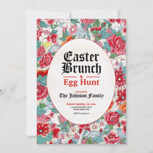 Floral Easter Brunch & Egg Hunt Uitnodiging