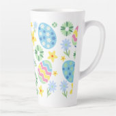 Floral Easter Egg Latte Mok (Rechts)