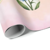  Floral Easter Egg Pattern Wrapping Paper Cadeaupapier (Rol Hoek)