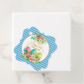 Floral Easter Eggs & Spring Roses Personalized Bedankjes Labels (In situ)