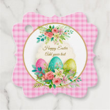 Floral Easter Eggs & Spring Roses Personalized