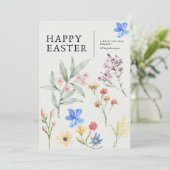 Floral Easter Party Invitation (Debout devant)