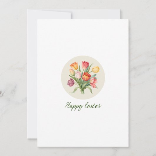 Floral Easter Party Invitation Kaart (Voorkant)