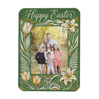  Floral Easter Personalized Lily & Daffodil Magneet