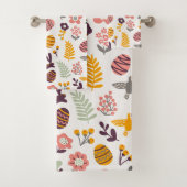 Floral Easter Spring Pattern | Handdoekset Bad Handdoek (Insitu)