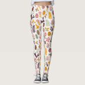Floral Easter Spring Pattern | Leggings (Voorkant)