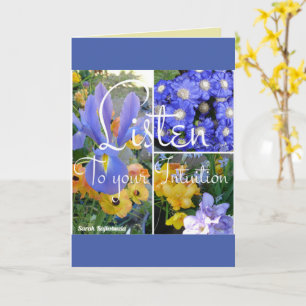 Floral Écouter Votre Intuition Carte De Devis Sage