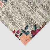 Floral Edges Dictionary Paper-lospage Tissuepapier (Detail)
