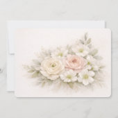 Floral Editorial Bouquet Rehearsal Dinner Kaart (Achterkant)