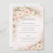 Floral Editorial Bouquet Wedding Details Kaart (Voorkant)