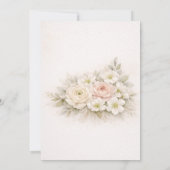 Floral Editorial Bouquet Wedding Details Kaart (Achterkant)