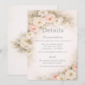 Floral Editorial Bouquet Wedding Details Kaart (Voorkant / Achterkant)