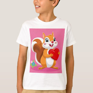 Floral Eekhoorn Liefde: Moederdag T-shirt