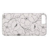 Floral eenvoud - Neutraal Case-Mate iPhone Case (Achterkant (Horizontaal))