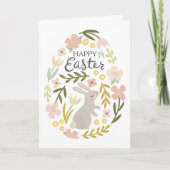 Floral Egg Easter Note Kaart (Voorkant)