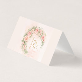 Floral Eid Mubarak – Blush Pink Islamic Gift f Kaart