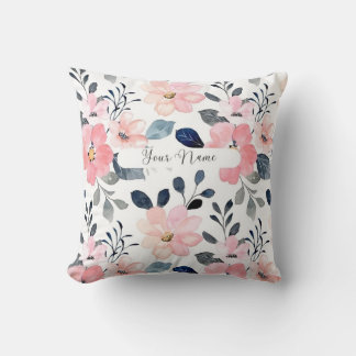 "Floral Elegance : Conception Coussin personnalisé