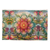 Floral Elegance: Duitse Stamp Art Body Kussen Kussensloop (Achterkant)