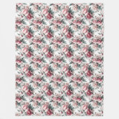 Floral Elegance Fleece Deken (Voorkant)