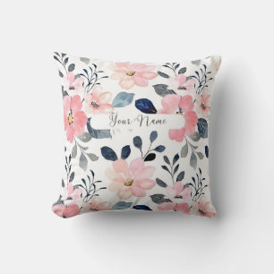 "Floral Elegance: gepersonaliseerd kussenontwerp m Kussen