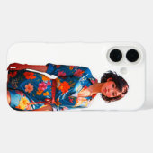 Floral Elegance iPhone 16 Coque (Verso (horizontal))