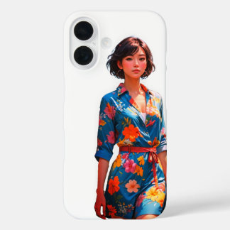 Floral Elegance iPhone 16 Hoesje