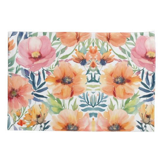 Floral Elegance Kussensloop (Achterkant-Links)