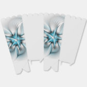 Floral Elegance Modern Abstract Blue Fractal Art Bedankdoosjes (Ongevouwen)