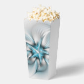 Floral Elegance Modern Abstract Blue Fractal Art Bedankdoosjes (Popped)