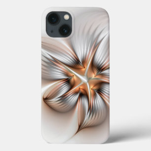Floral Elegance Modern Abstract Fractal Art iPhone 13 Hoesje