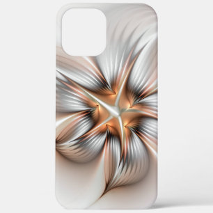 Floral Elegance Modern Abstract Fractal Art iPhone 12 Pro Max Hoesje