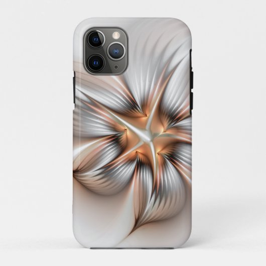 Floral Elegance Modern Abstract Fractal Art Case-Mate iPhone Case (Achterkant)