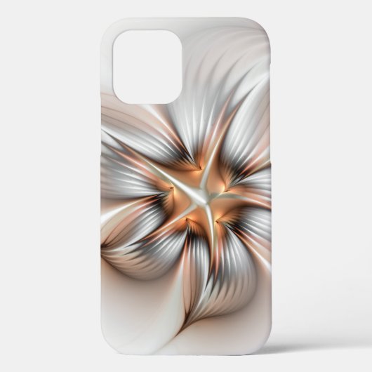 Floral Elegance Modern Abstract Fractal Art Case-Mate iPhone Case (Achterkant)