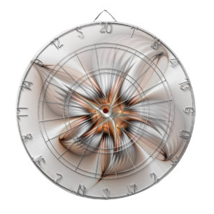 Floral Elegance Modern Abstract Fractal Art Dartbord
