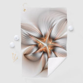 Floral Elegance Modern Abstract Fractal Art Golfhanddoek (Insitu)