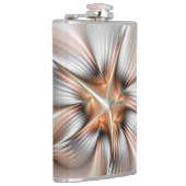 Floral Elegance Modern Abstract Fractal Art Heupfles (Rechts)