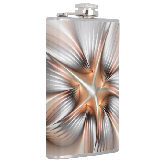 Floral Elegance Modern Abstract Fractal Art Heupfles (Rechts)