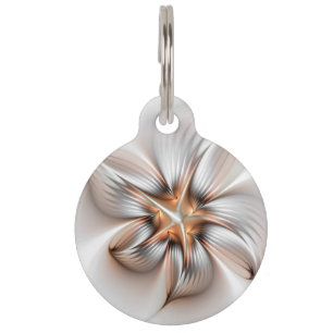 Floral Elegance Modern Abstract Fractal Art Huisdierpenning