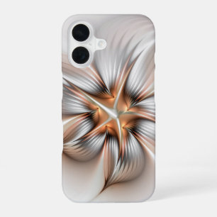 Floral Elegance Modern Abstract Fractal Art iPhone 16 Hoesje