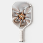 Floral Elegance Modern Abstract Fractal Art Pickleball Paddle (Achterkant)