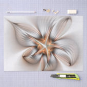 Floral Elegance Modern Abstract Fractal Art Tissuepapier (Craft)
