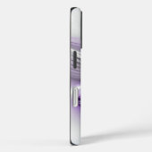 Floral Elegance Modern Abstract Violet Fractal Art Case-Mate iPhone Case (Achterkant / Rechts)
