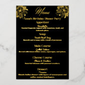 Floral Elegance Party Menu (Voorkant)