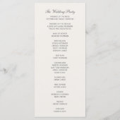 Floral Elegance Peach Blush Sage Wedding Ceremony Programma (Achterkant)