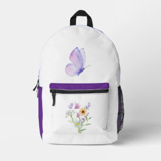 Floral Elegance Tee – Soft Pastel Blooms  Bedrukte Rugzak