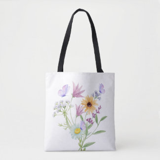 Floral Elegance Tee – Soft Pastel Blooms  Draagtas