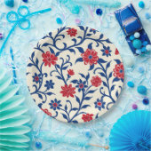 Floral  Elegant 4th July Papier Bord (Feest)