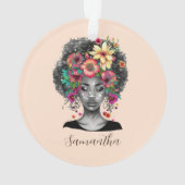 Floral Elegant Afro Femme (dos)