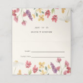 Floral Elegant Boho Summer Wildflower Wedding (Buitenkant ongevouwen)